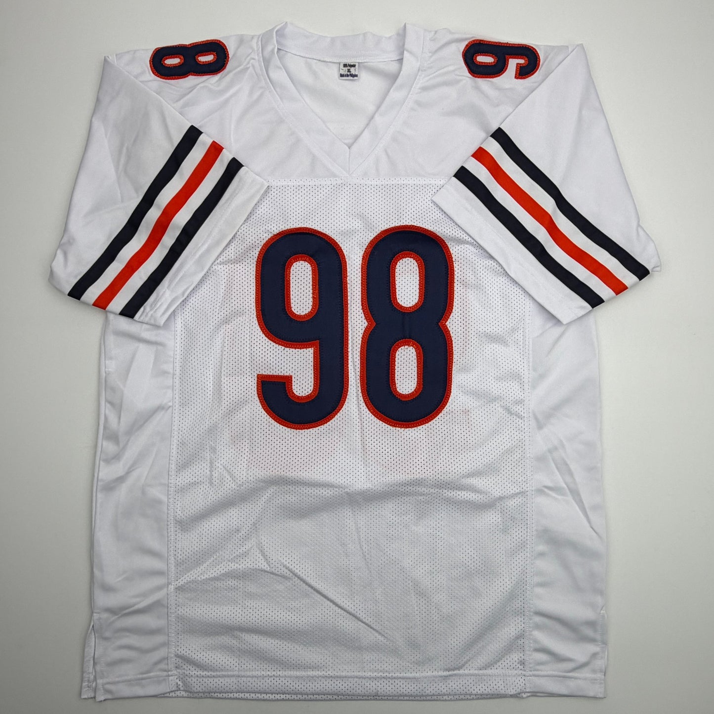 Autographed/Signed Montez Sweat Chicago White Football Jersey PSA/DNA COA
