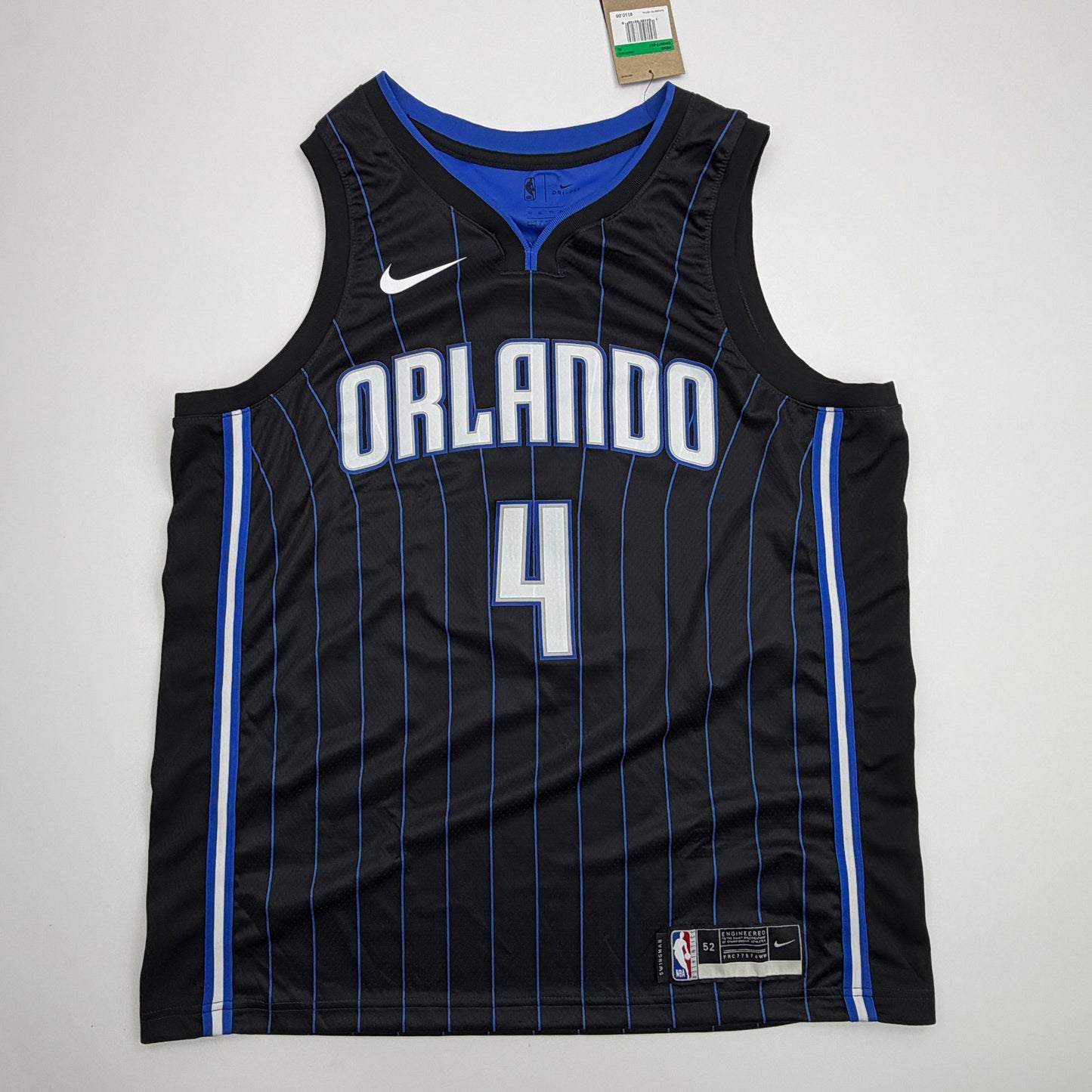 Autographed/Signed Jalen Suggs Orlando Magic Black Authentic Basketball Jersey Fanatics COA
