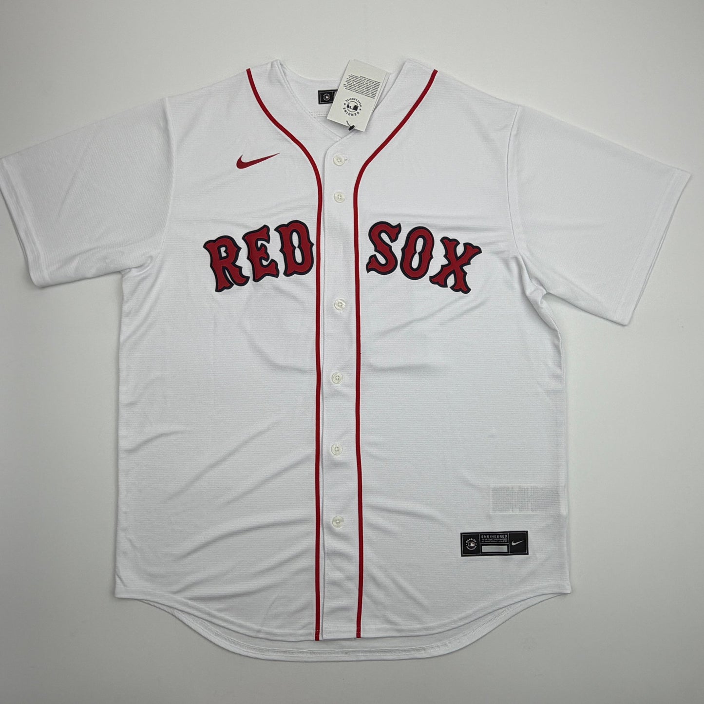 Autographed/Signed Jarren Duran Boston Red Sox White Authentic Baseball Jersey Fanatics & MLB COA
