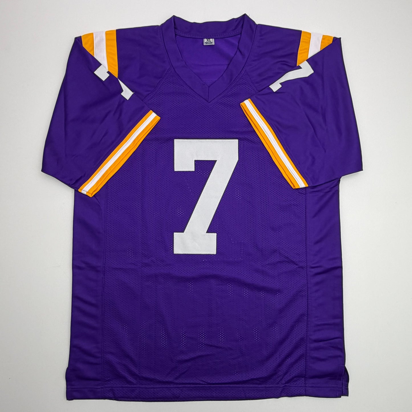 Autographed/Signed Patrick Peterson LSU Purple College Football Jersey JSA COA