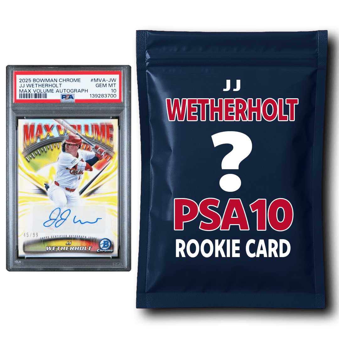 JJ Wetherholt PSA 10 Graded Rookie Baseball Card Mystery Pack