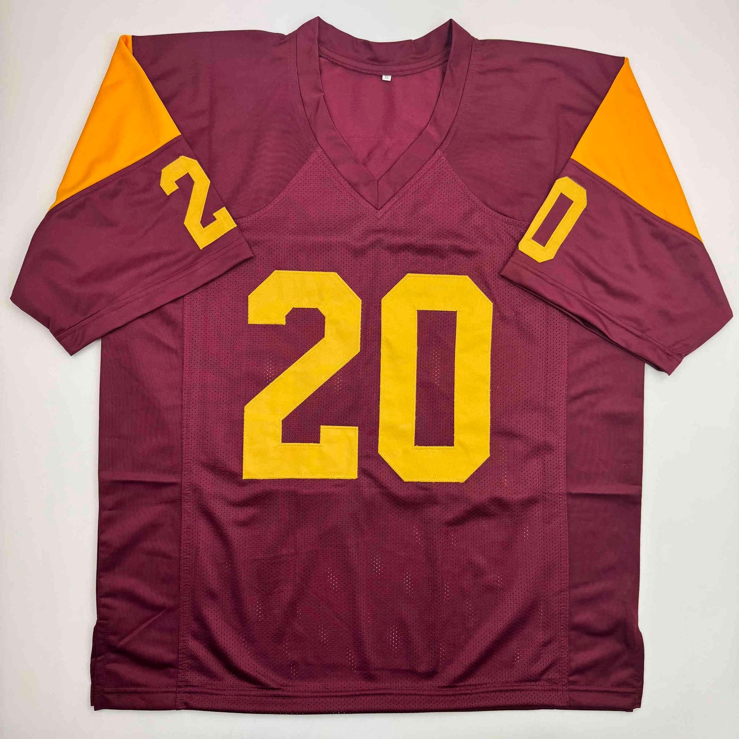 Autographed/Signed Mike Garrett Heisman 65 USC Southern Cal Red College Football Jersey JSA COA