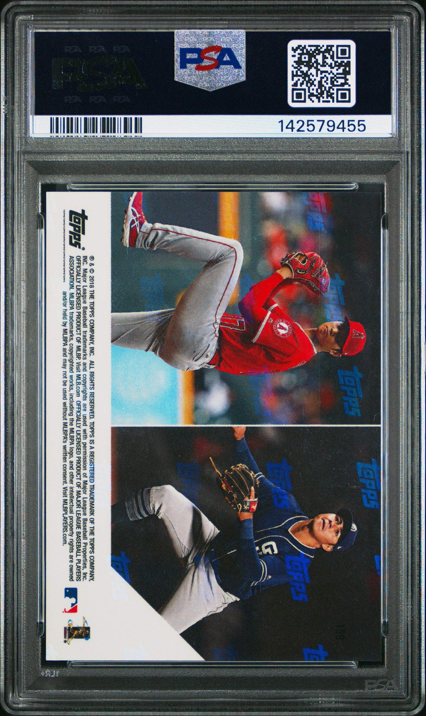 Graded 2018 Topps Now Shohei Ohtani & Christian Villanueva #159 AL & NL Rookies of the Month Rookie RC Baseball Card PSA 10 Gem Mint
