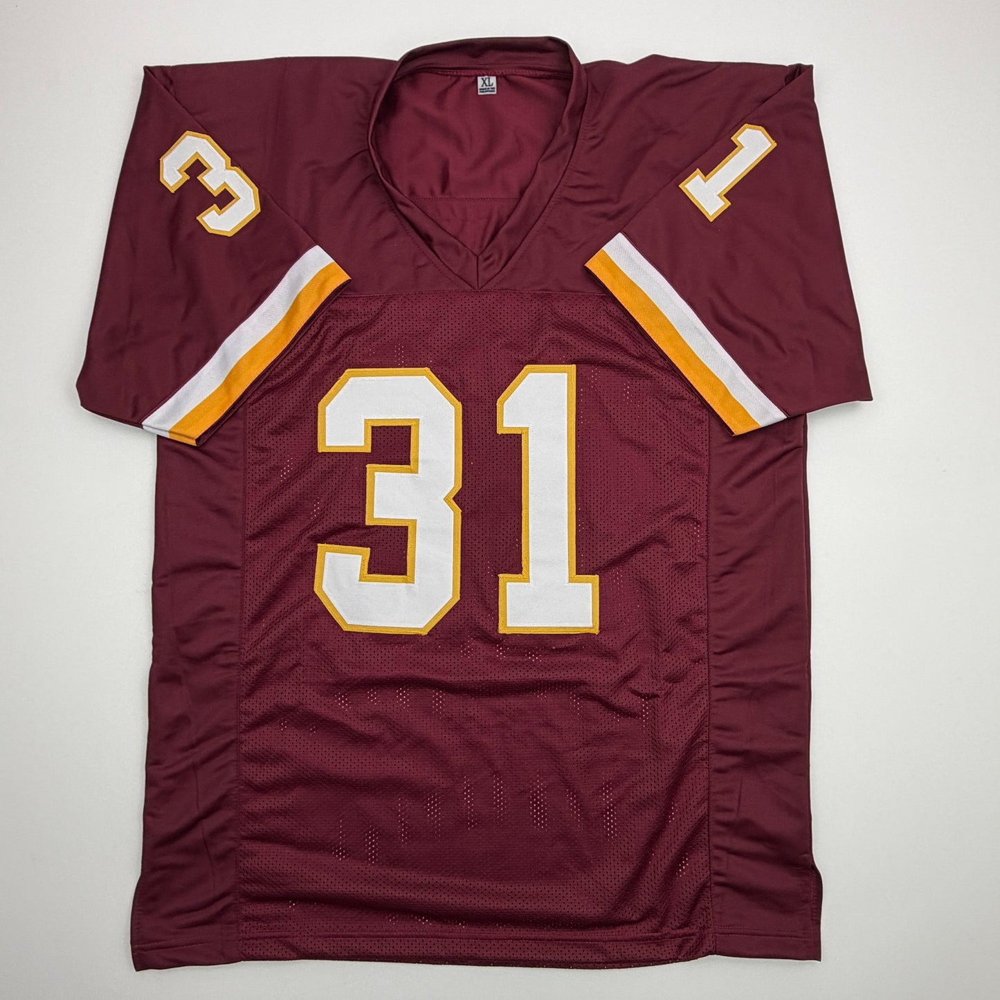 Autographed/Signed Jonathan Jones Washington Maroon Football Jersey JSA COA