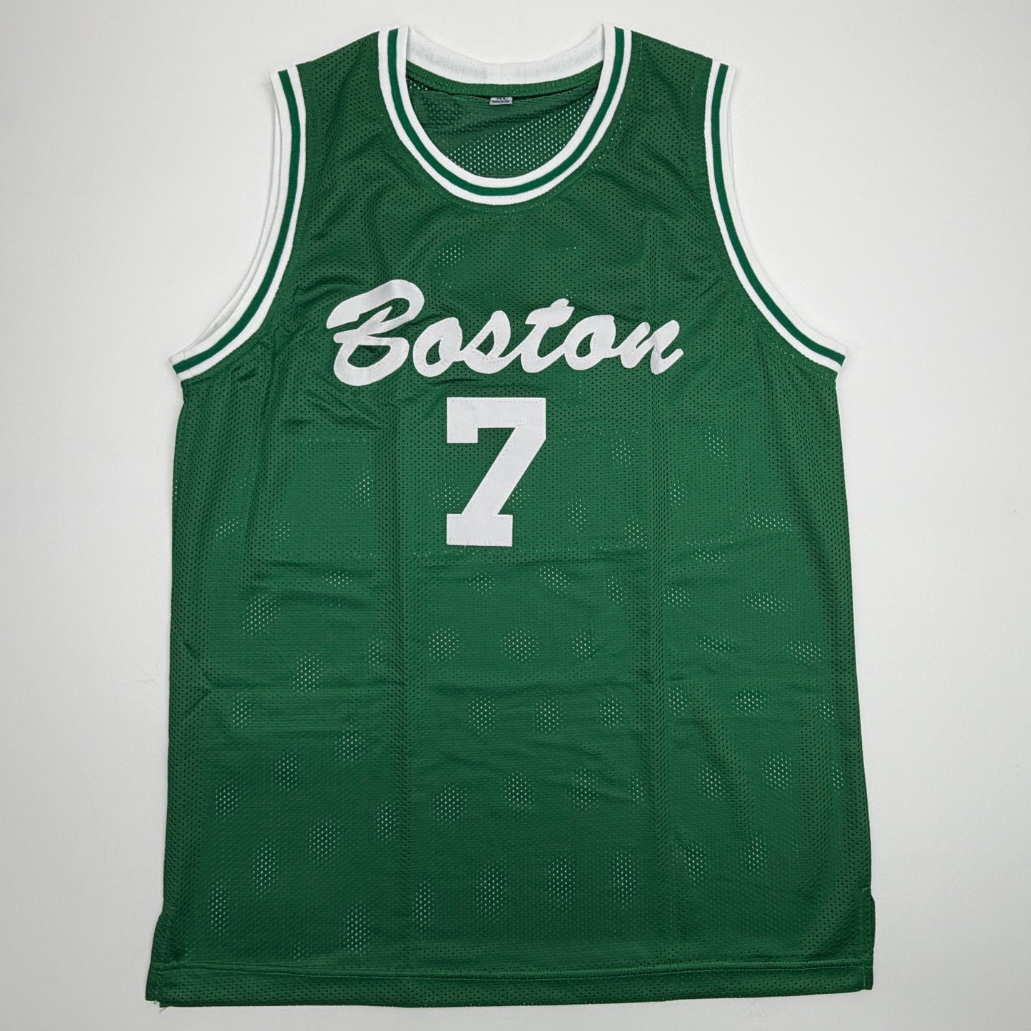 Autographed/Signed Jaylen Brown Boston Green City Edition Basketball Jersey Beckett BAS COA