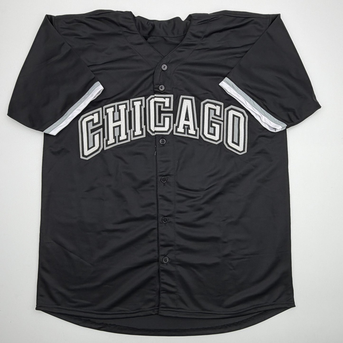 Autographed/Signed Colson Montgomery Chicago Black Baseball Jersey Beckett BAS COA