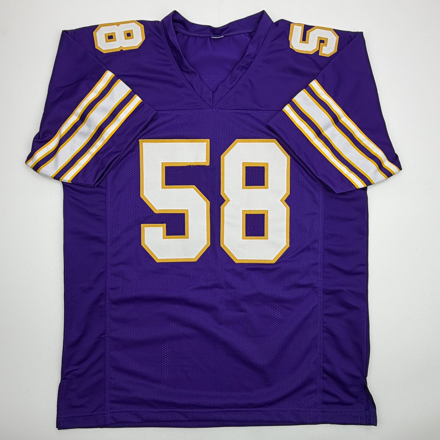 Autographed/Signed Jonathan Greenard Minnesota Purple Retro Football Jersey Beckett BAS COA