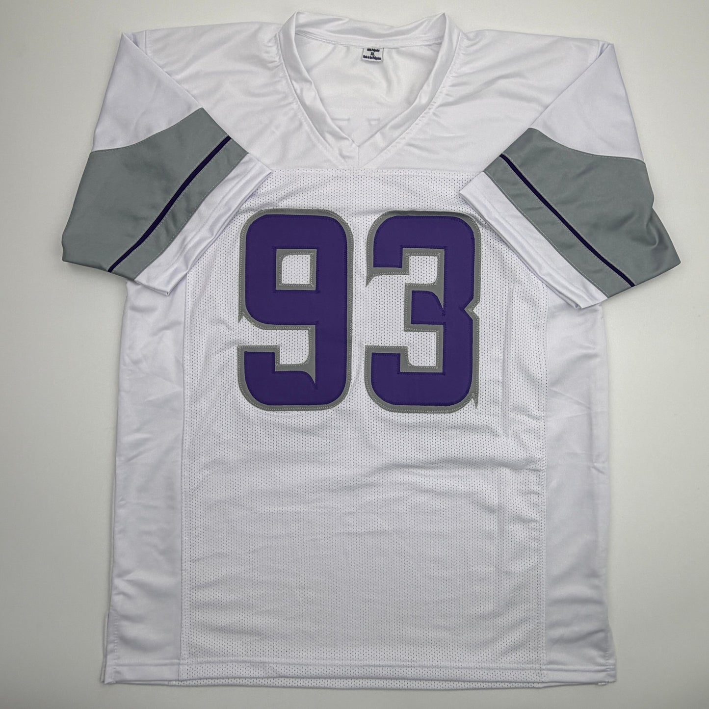 Autographed/Signed Jonathan Allen Minnesota White Out Alternate Football Jersey Beckett BAS COA