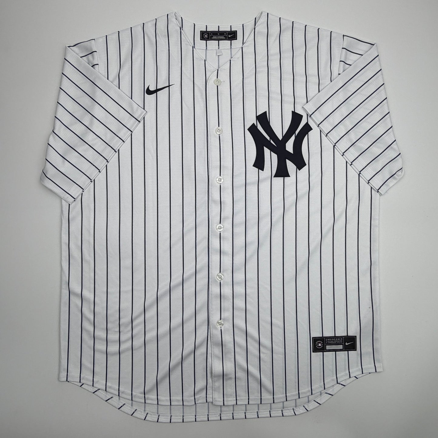 Autographed/Signed Anthony Volpe New York Yankees Pinstripe Authentic Baseball Jersey Fanatics & MLB COA