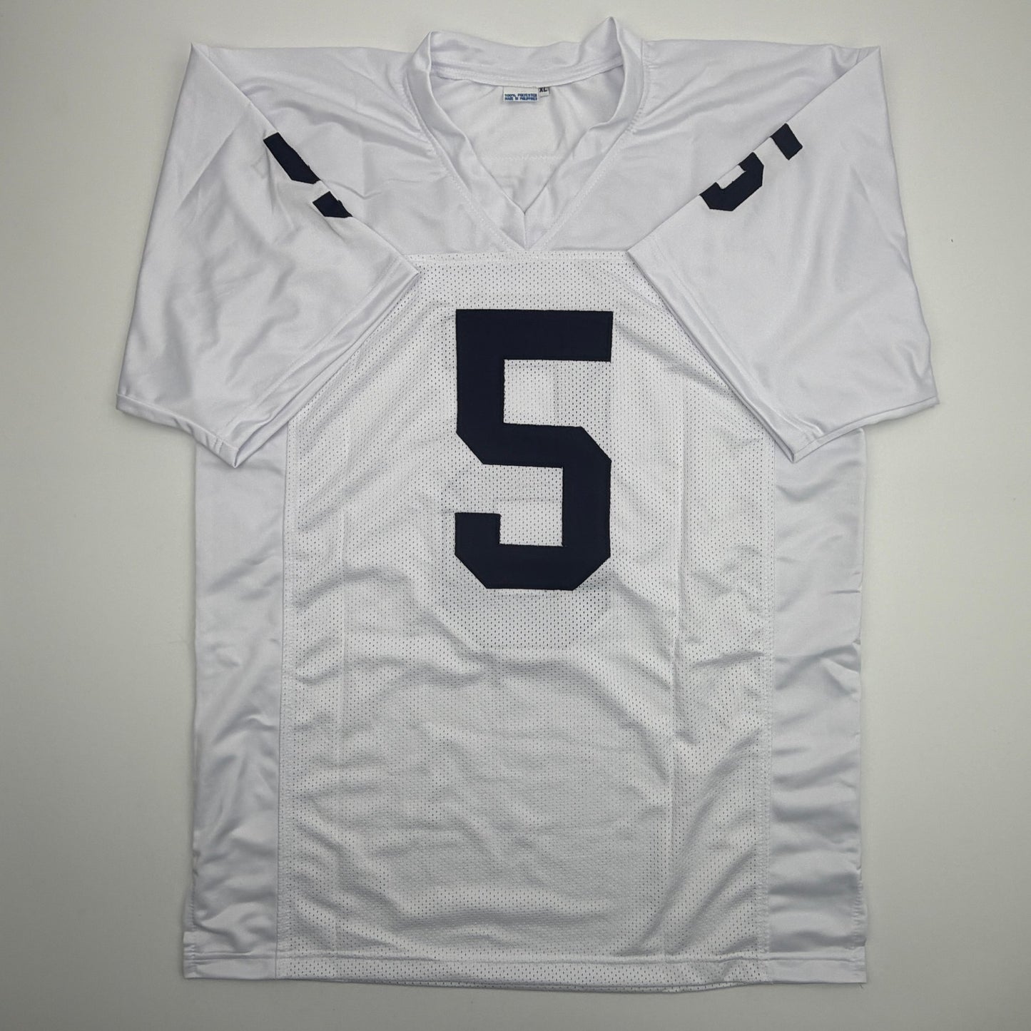 Autographed/Signed Jahan Dotson Penn State White College Football Jersey Beckett BAS COA