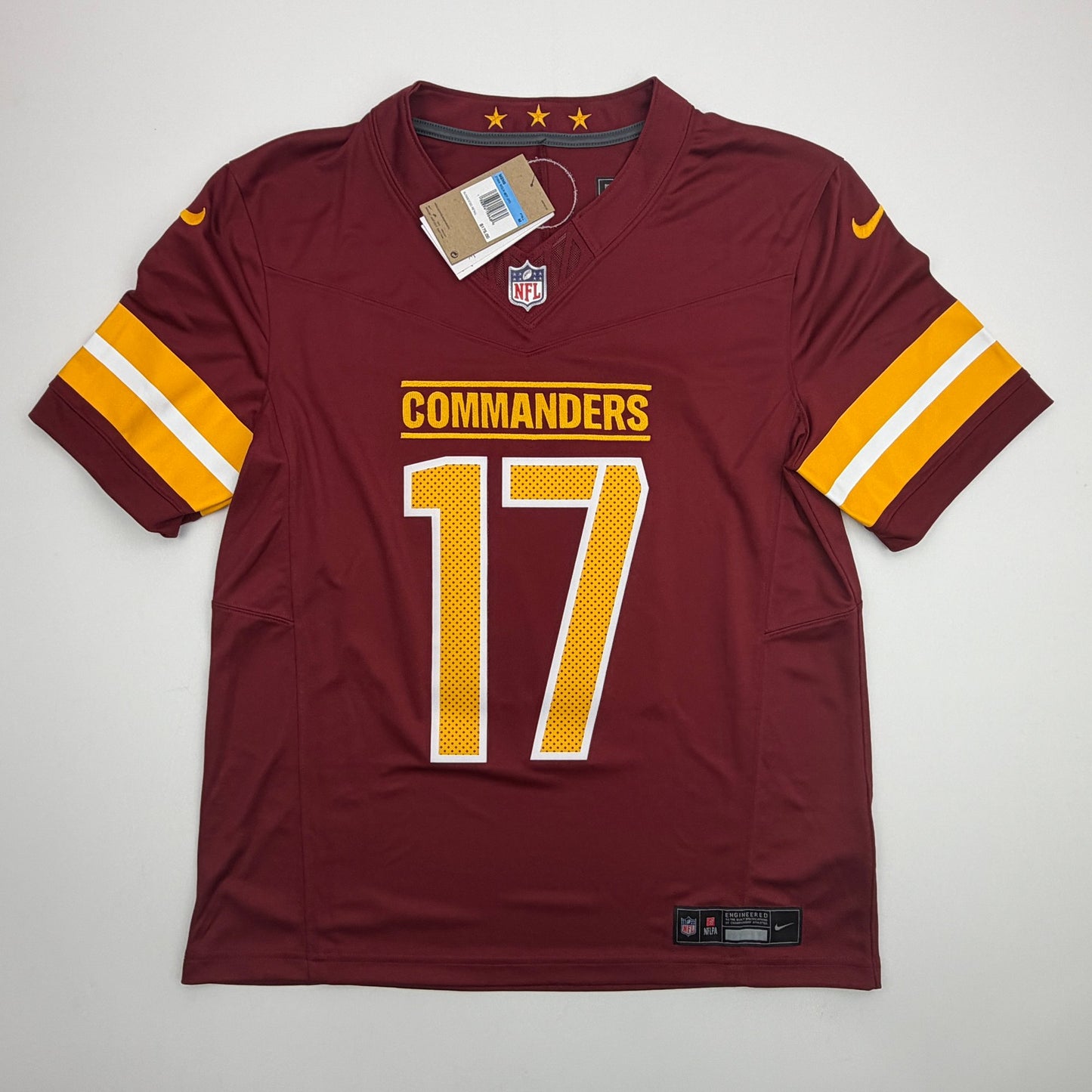 Autographed/Signed Terry McLaurin Washington Commanders Maroon Authentic Football Jersey Fanatics COA