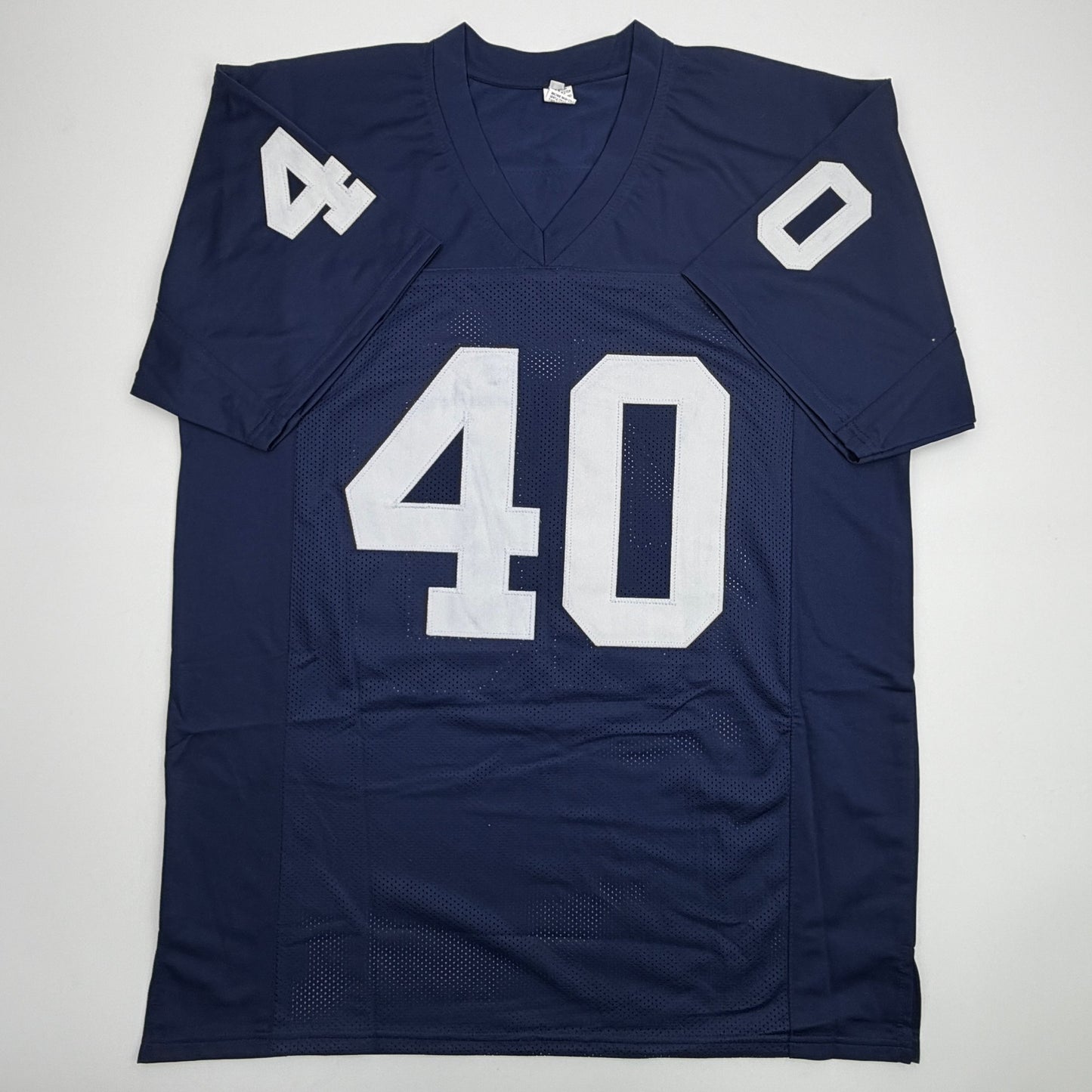 Autographed/Signed Jesse Luketa Penn State Blue College Football Jersey JSA COA