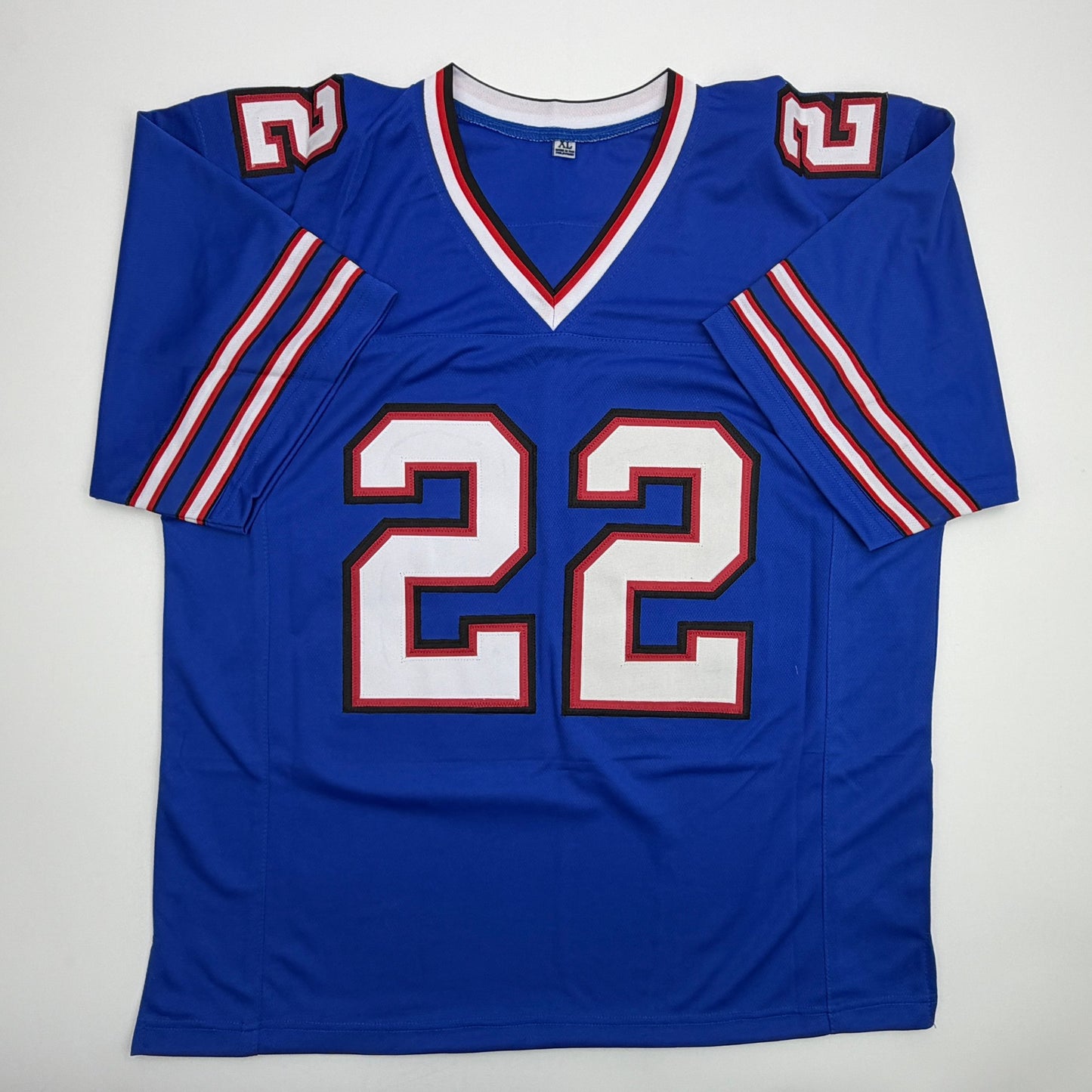 Autographed/Signed Fred Jackson Buffalo Blue Football Jersey JSA COA
