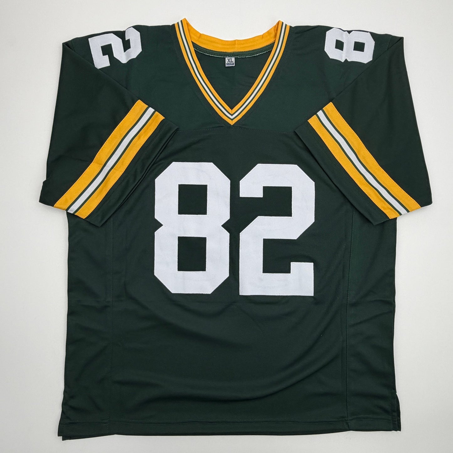 Autographed/Signed Don Beebe Green Bay Green Football Jersey JSA COA