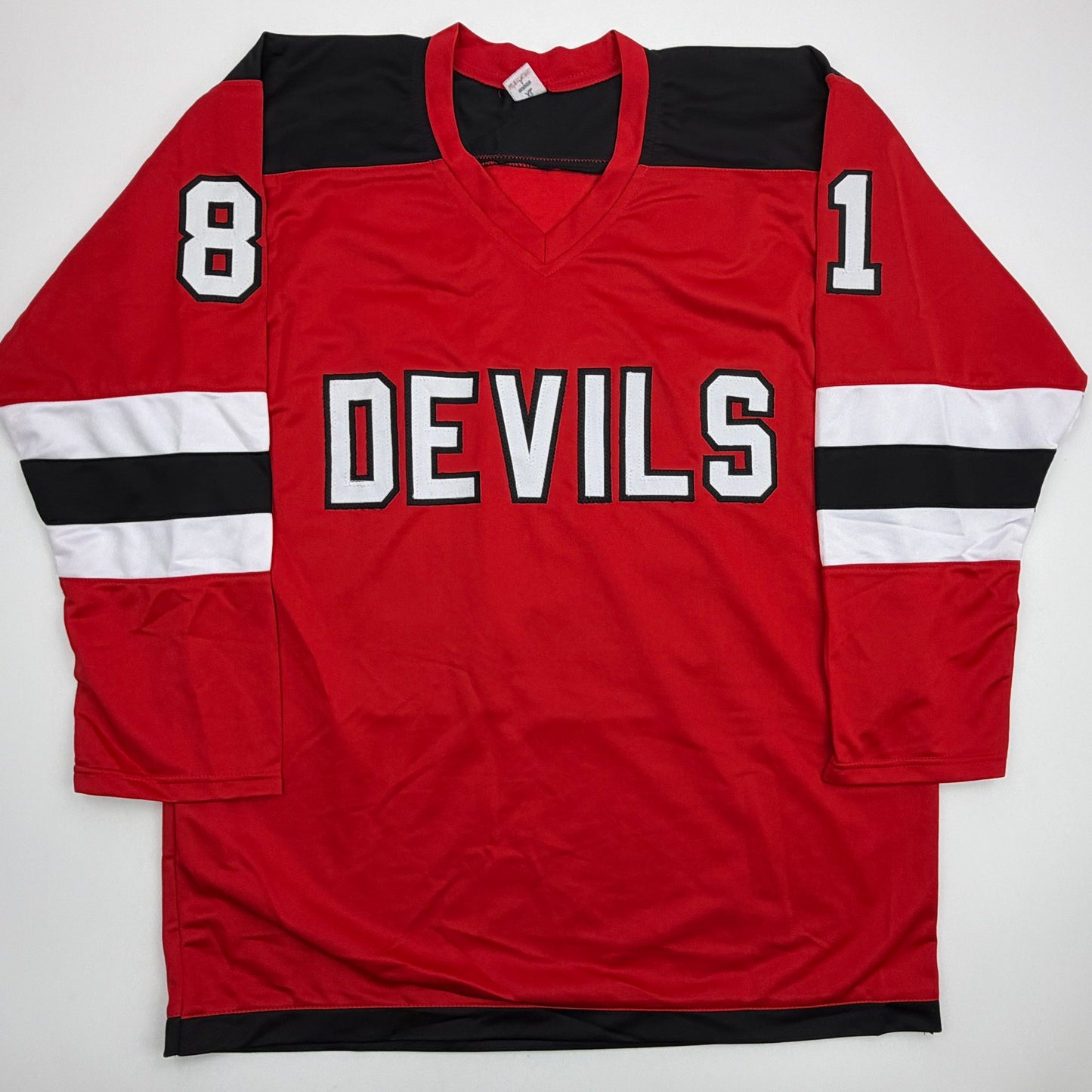 Autographed/Signed Arseni Gritsyuk New Jersey NJ Red Hockey Jersey JSA COA