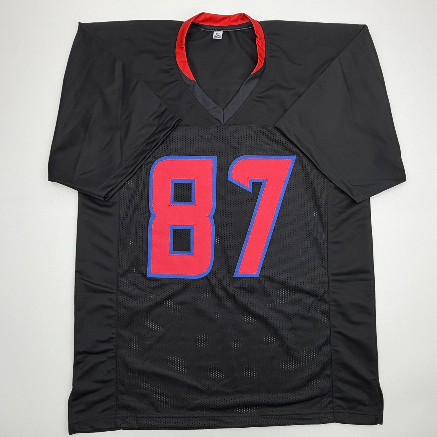 Autographed/Signed Cade Stover Houston Black Football Jersey Beckett BAS COA