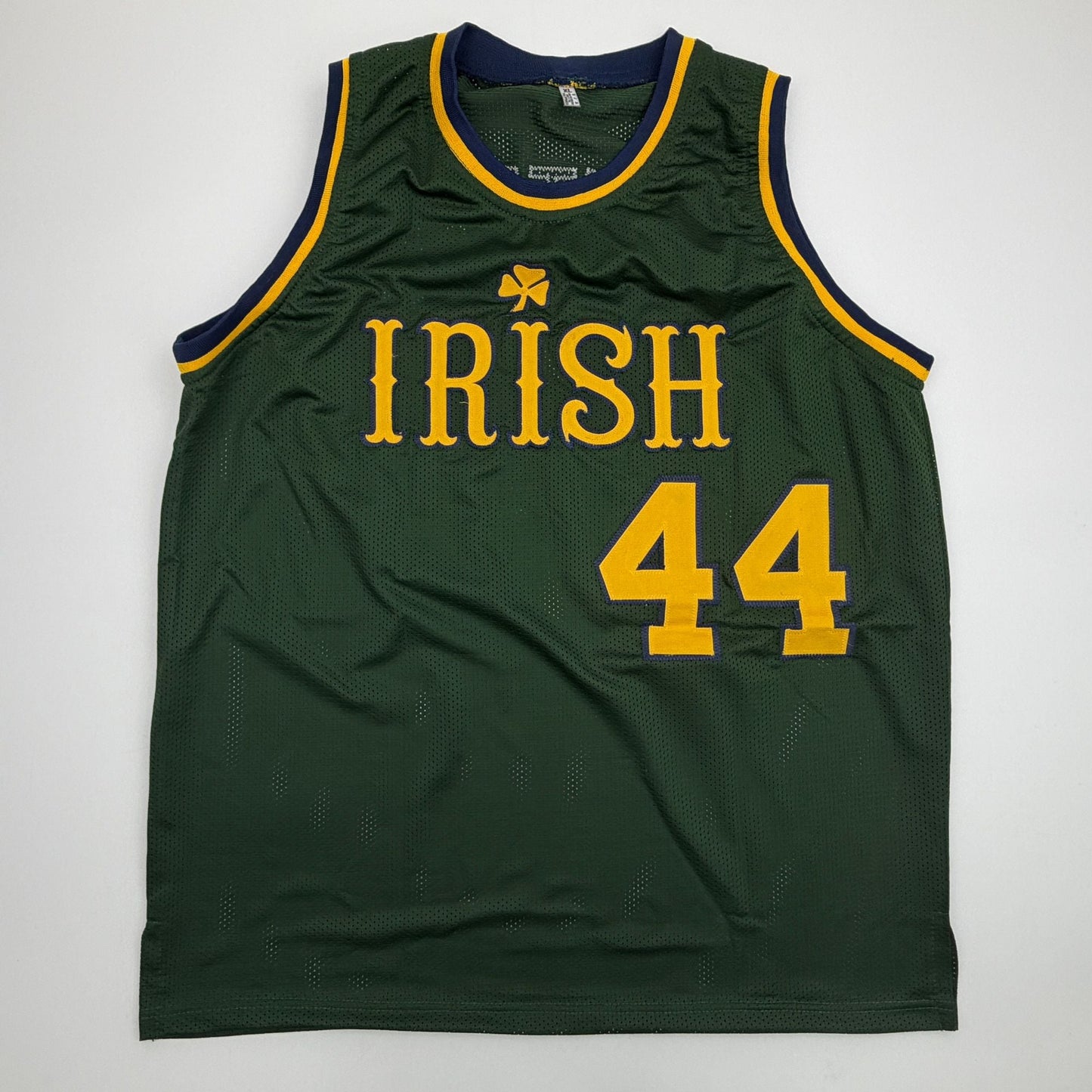 Autographed/Signed Adrian Dantley Notre Dame White College Basketball Jersey Beckett BAS COA