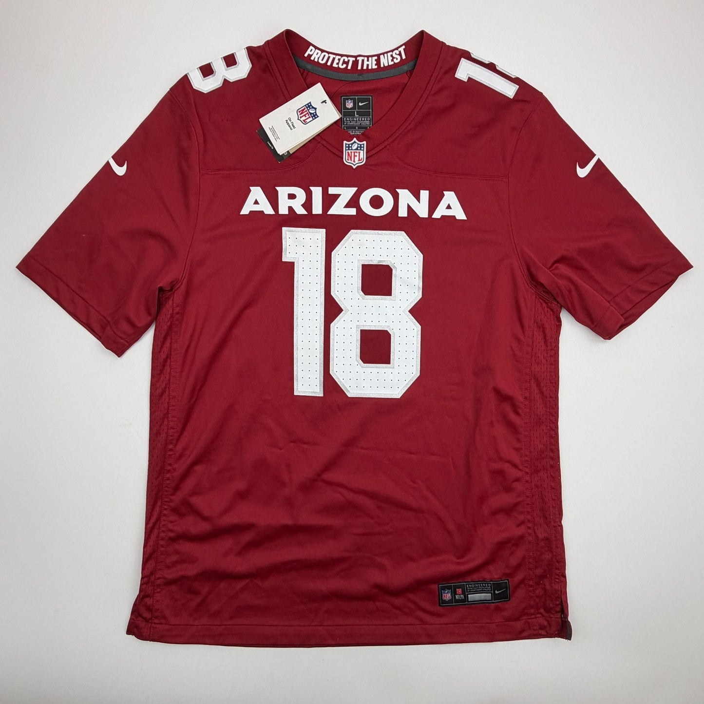 Autographed/Signed Marvin Harrison Jr. Arizona Cardinals Red Authentic Football Jersey Beckett BAS COA