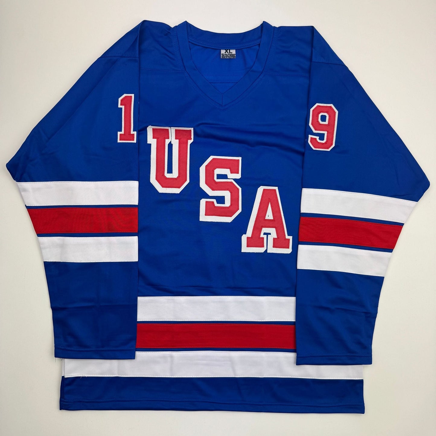 Autographed/Signed Matthew Tkachuk USA United States 2026 Olympics Gold Medal Blue Hockey Jersey JSA COA