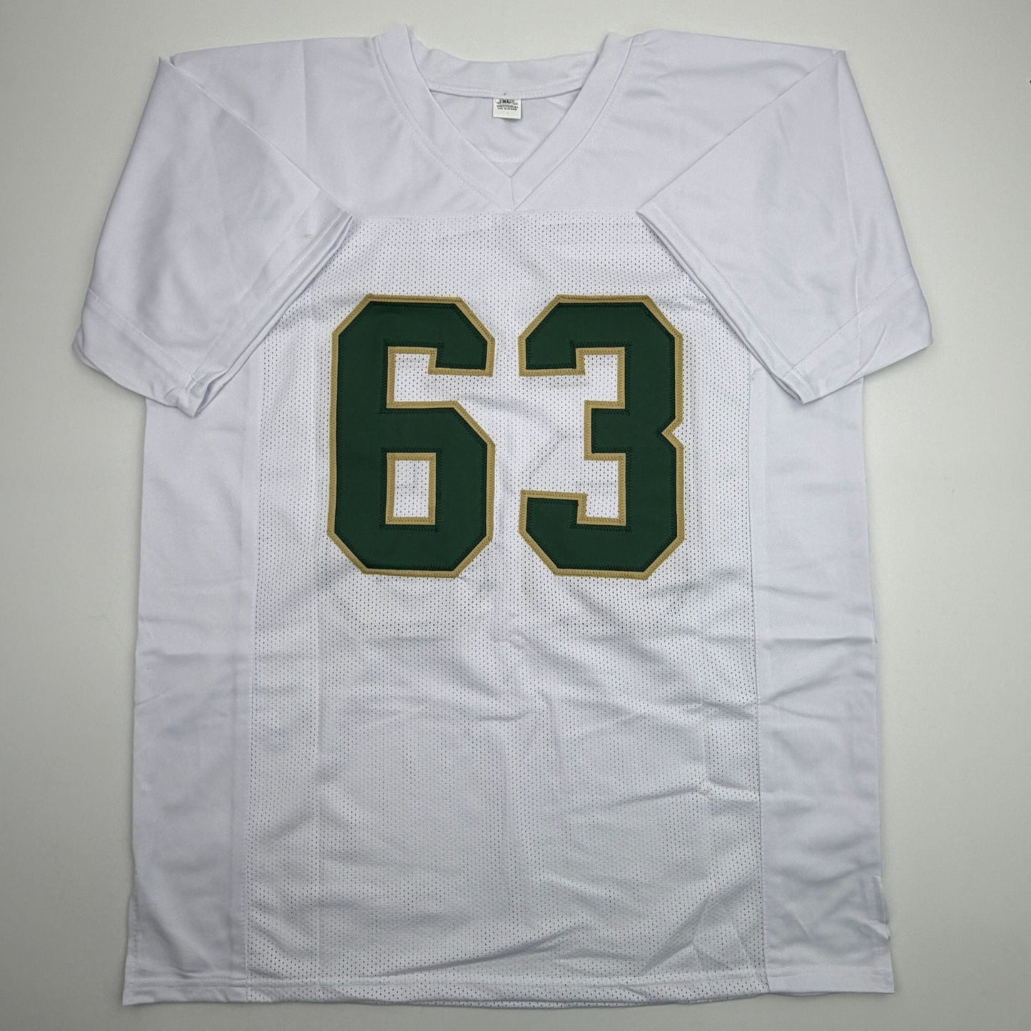 Autographed/Signed Mike Singletary Baylor White College Football Jersey Beckett BAS COA