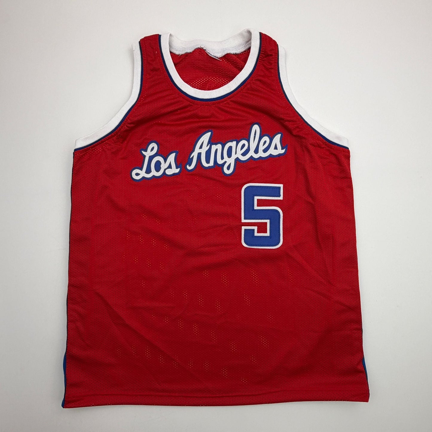 Autographed/Signed Caron Butler Los Angeles Red Basketball Jersey Beckett BAS COA