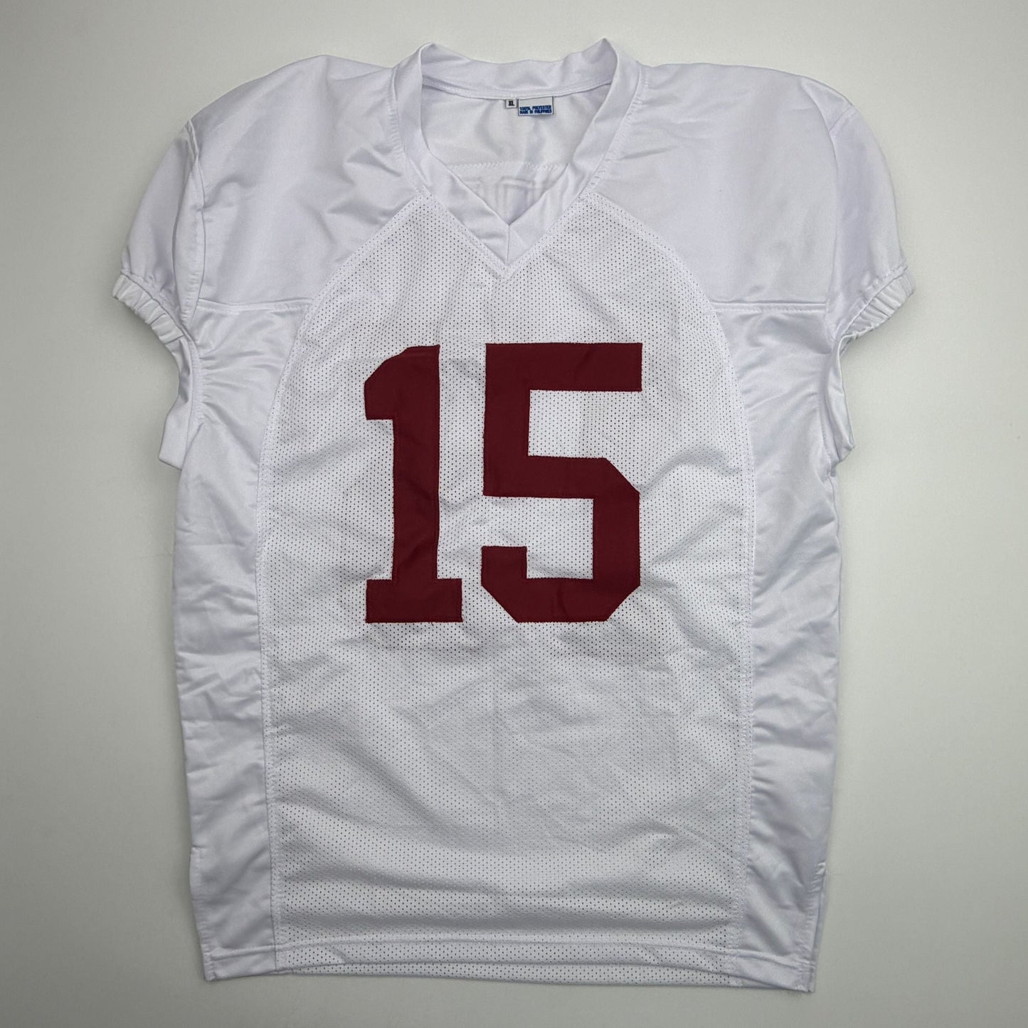Autographed/Signed Tyler Ty Simpson Alabama White College Football Jersey Beckett BAS COA