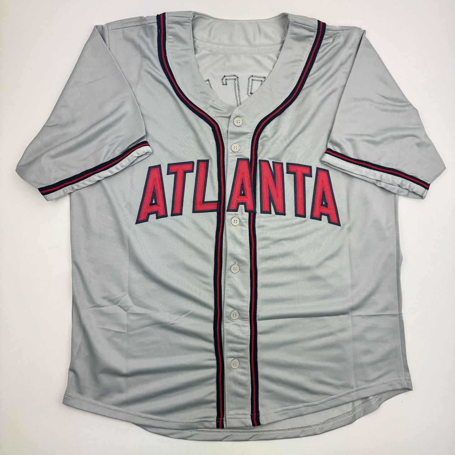 Autographed/Signed Rafael Furcal Atlanta Grey Baseball Jersey JSA COA