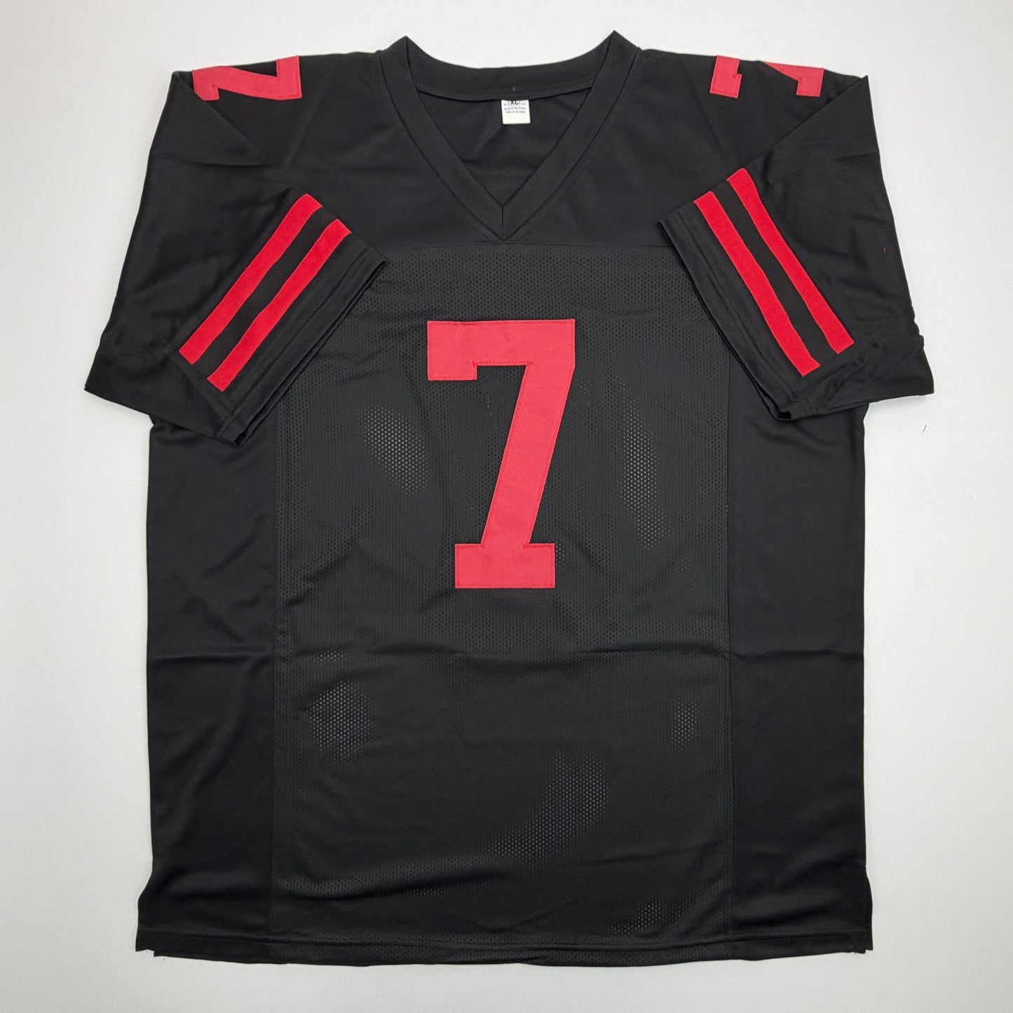 Autographed/Signed Charvarius Ward San Francisco Black Football Jersey Beckett BAS COA