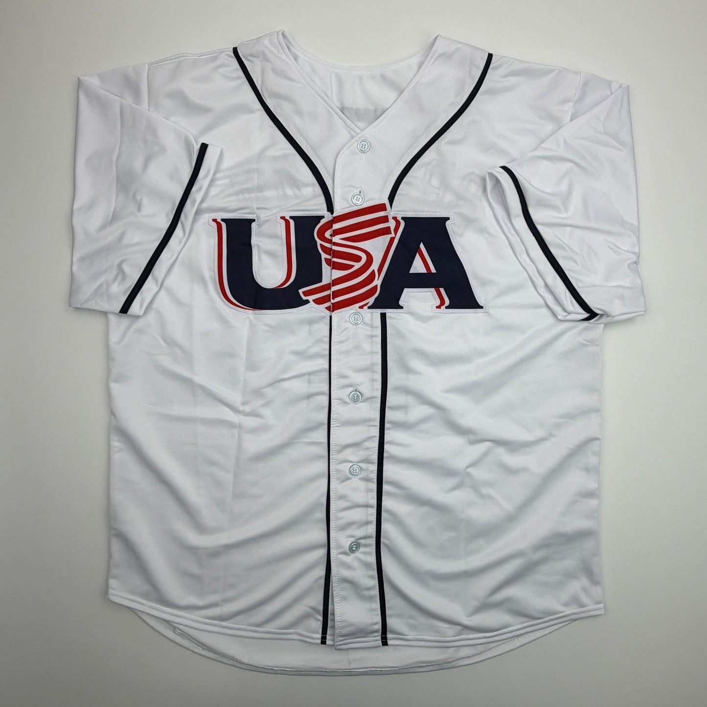 Autographed/Signed Alex Bregman United States USA White World Baseball Classic WBC Baseball Jersey Beckett BAS COA
