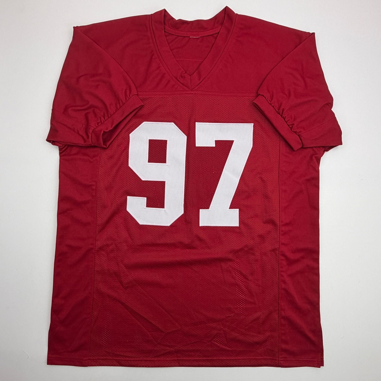 Autographed/Signed Cornelius Bennett Arizona Red Football Jersey Beckett BAS COA