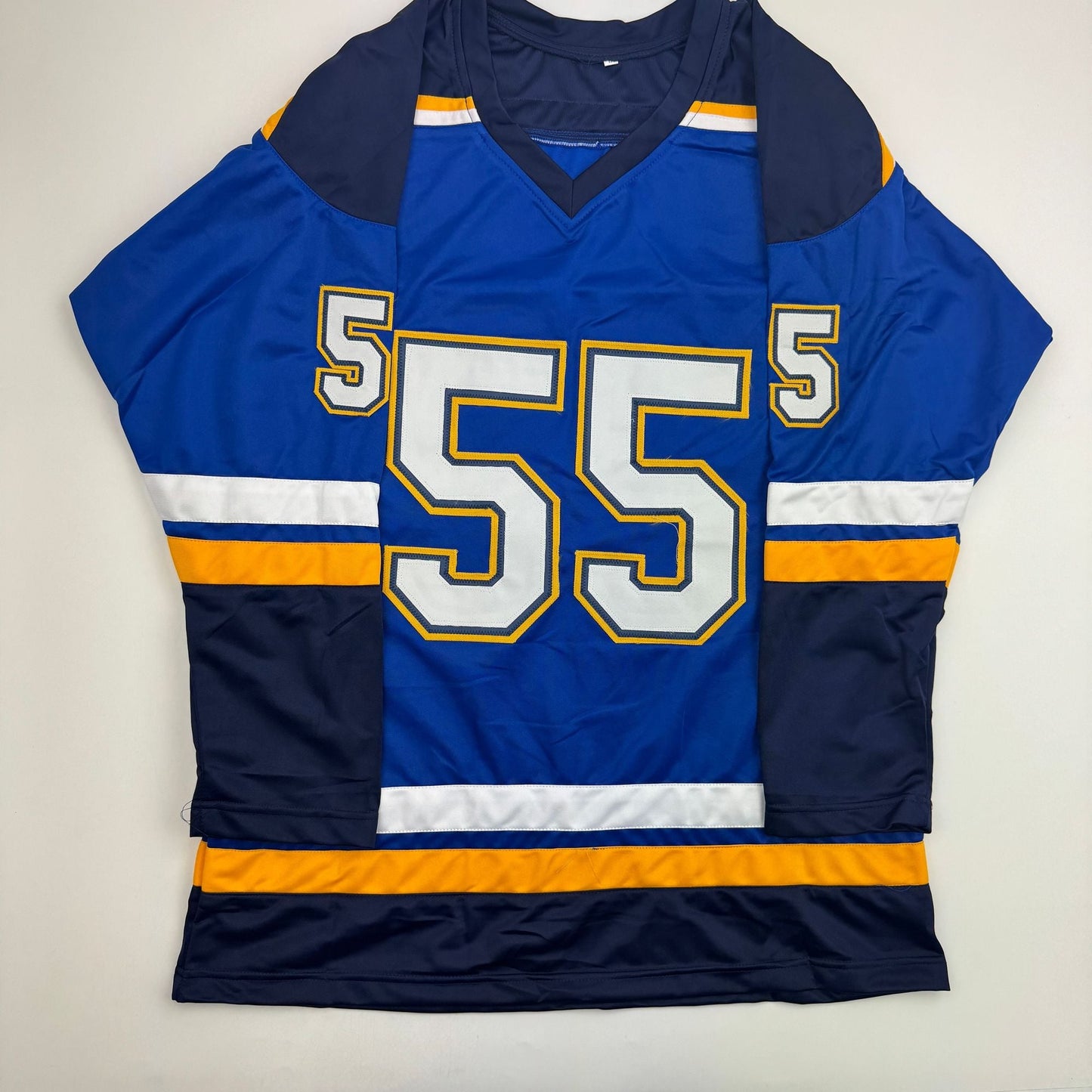 Autographed/Signed Colton Parayko St. Louis Blue Hockey Jersey Beckett BAS COA