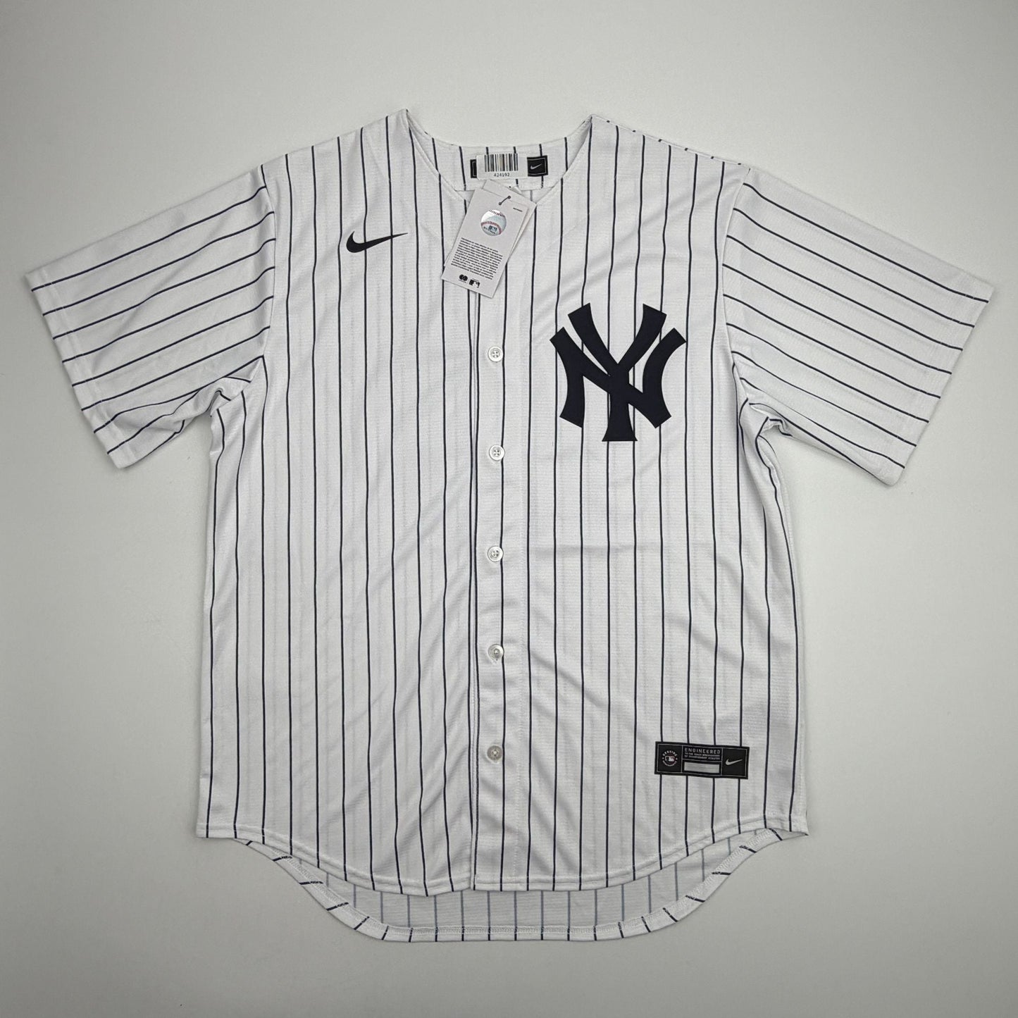 Autographed/Signed Jazz Chisholm Jr. New York Yankees Authentic Pinstripe Baseball Jersey Fanatics & MLB COA