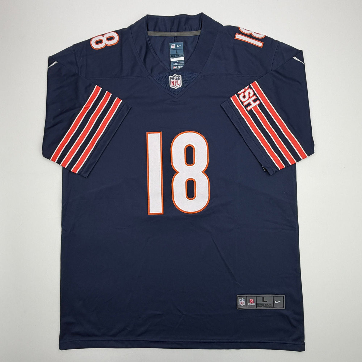 Autographed/Signed Caleb Williams Chicago Blue Football Jersey JSA COA