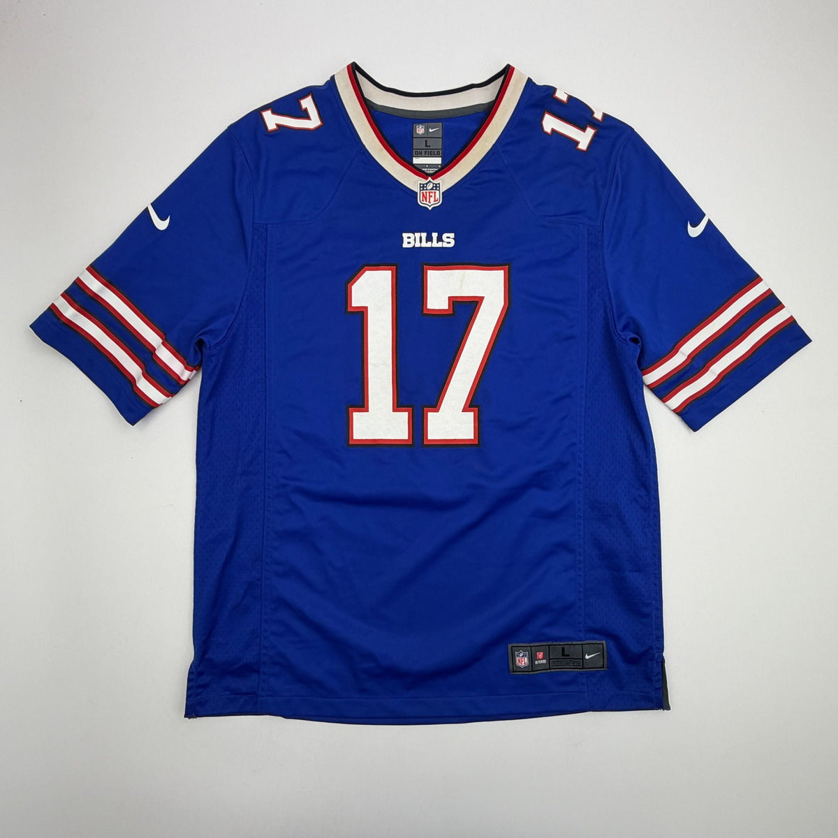 Autographed/Signed Josh Allen Buffalo Bills Blue Authentic Football Jersey Beckett BAS COA