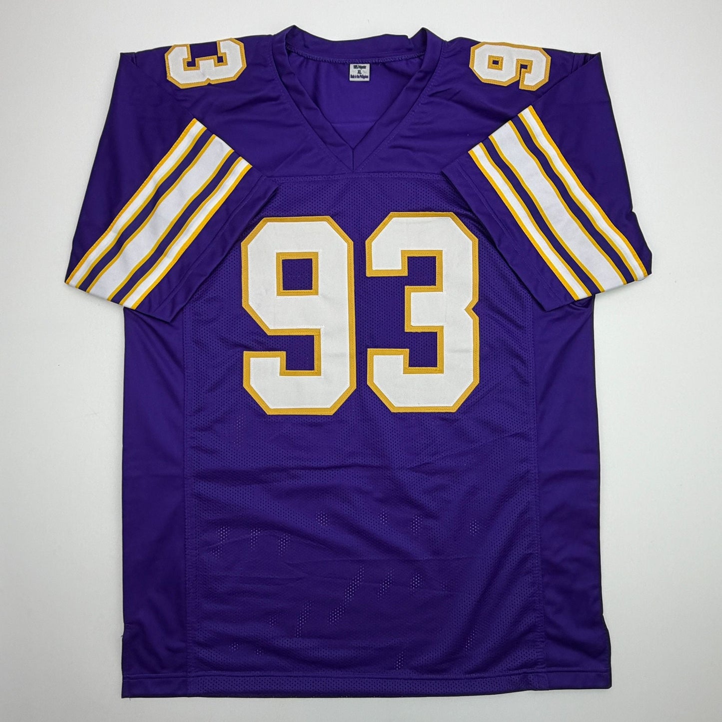 Autographed/Signed Jonathan Allen Minnesota Purple Retro Football Jersey Beckett BAS COA