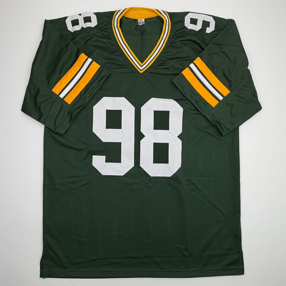 Autographed/Signed Javon Hargrave Green Bay Green Football Jersey Beckett BAS COA