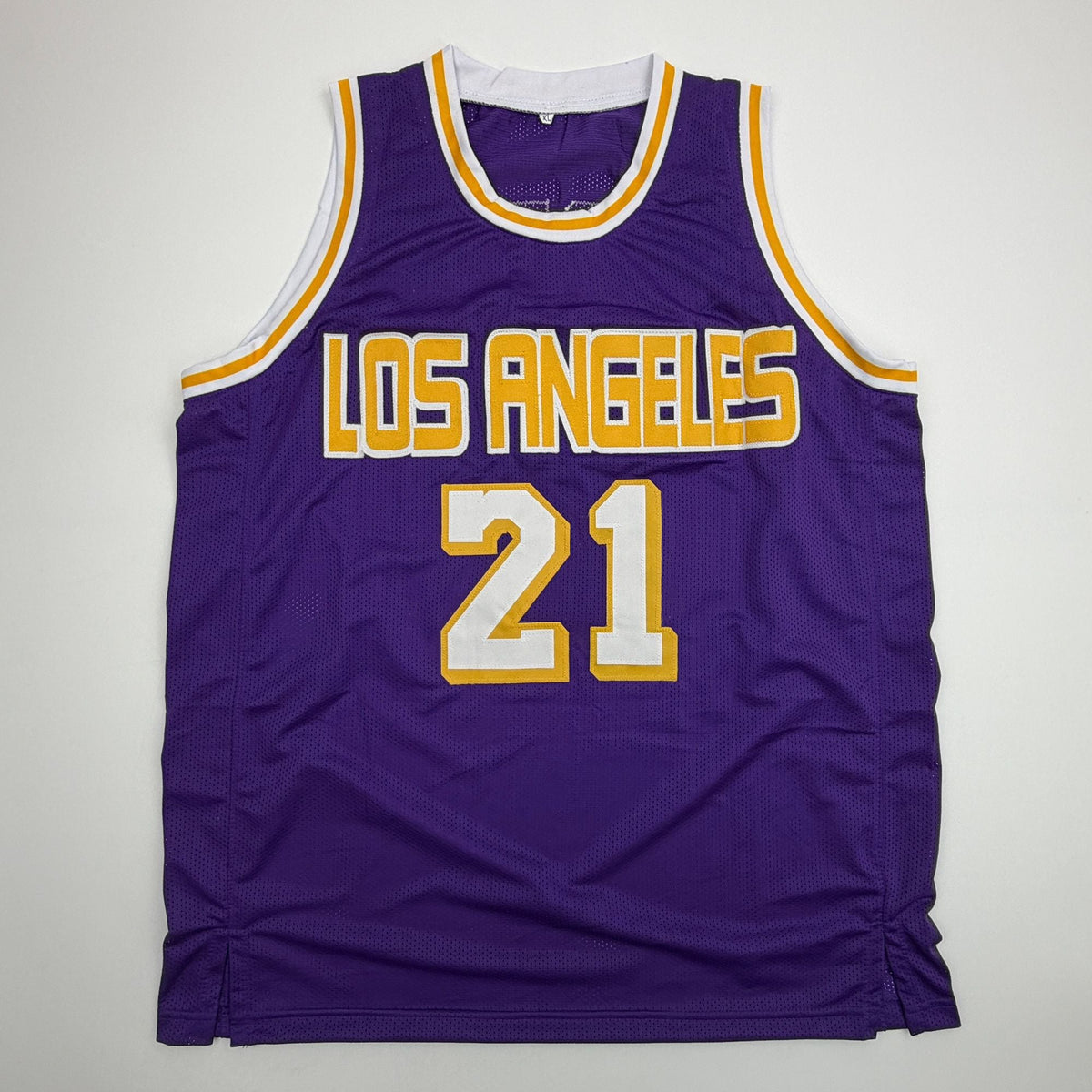 Autographed/Signed Michael Cooper Los Angeles Purple Basketball Jersey JSA COA