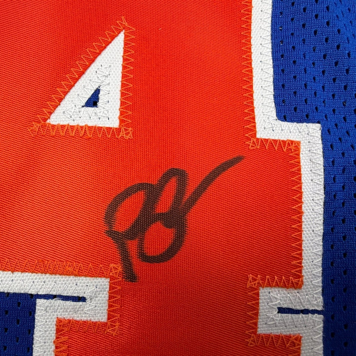 Framed Autographed/Signed Brad Daugherty 35x39 Cleveland Blue Basketball Jersey JSA COA
