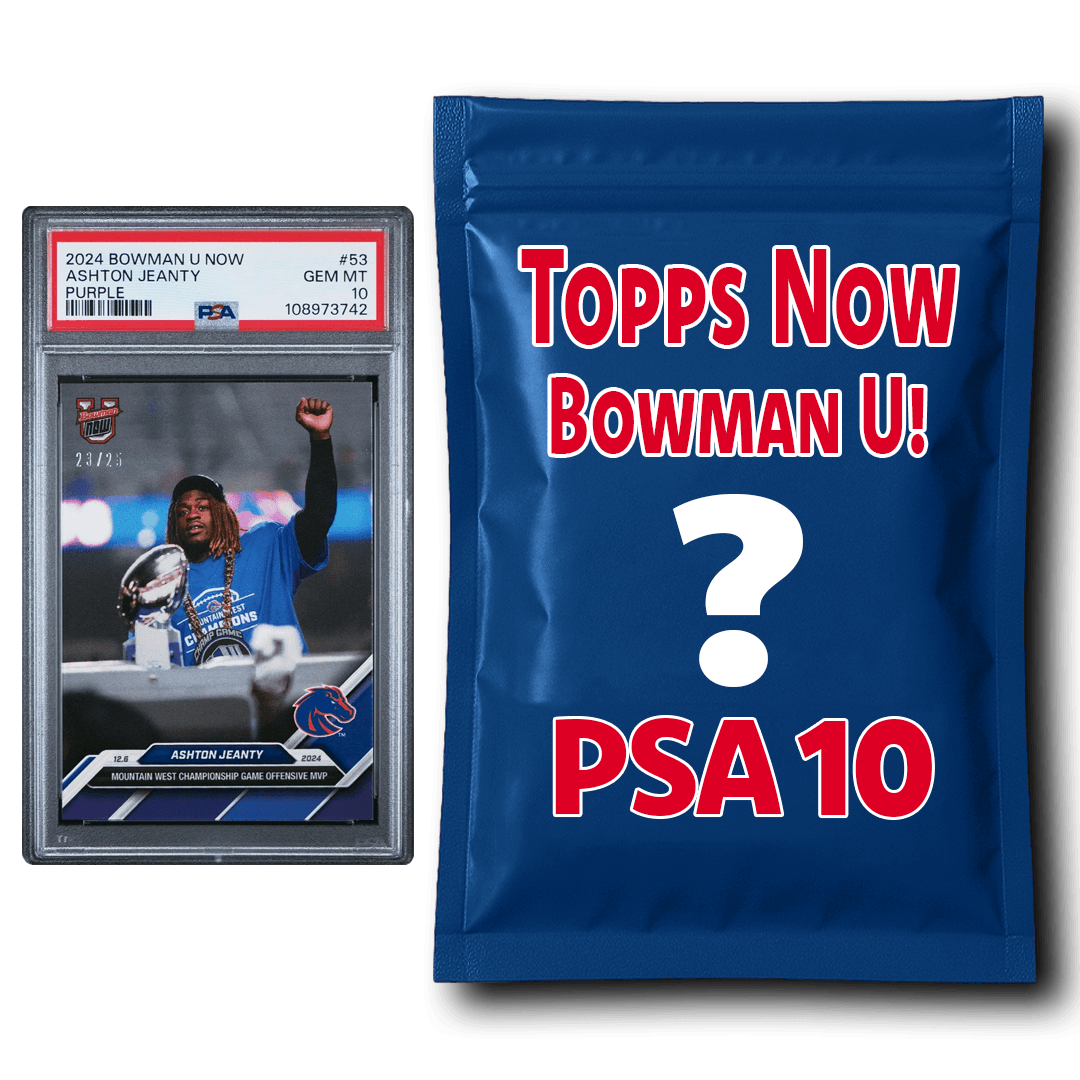 Random NCAA Topps Bowman U Now PSA 10 College Football Graded Card Mystery Pack