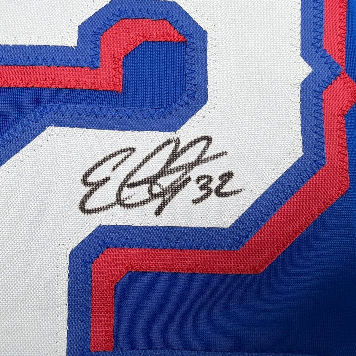 Framed Autographed/Signed Evan Carter 35x39 Texas Blue Baseball Jersey Beckett BAS COA