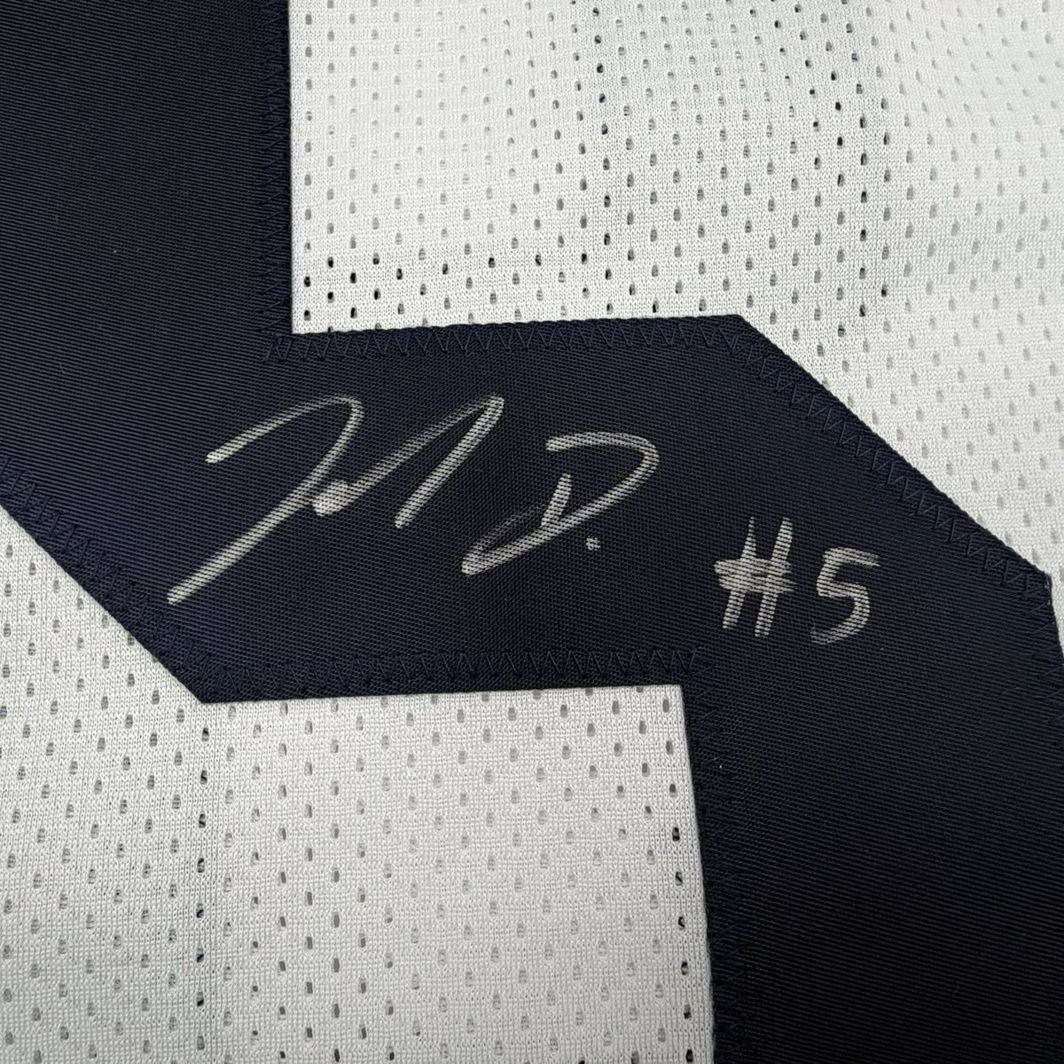 Framed Autographed/Signed Jahan Dotson 35x39 Penn State White College Football Jersey Beckett BAS COA