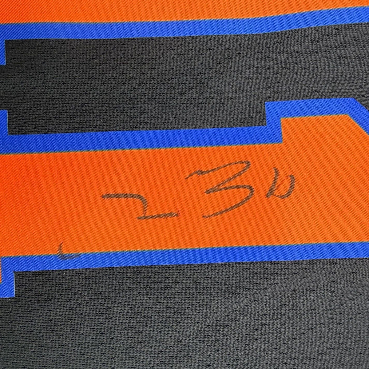 Framed Autographed/Signed Jalen Brunson 35x39 New York NY Knicks Black Authentic Basketball Jersey PSA/DNA COA