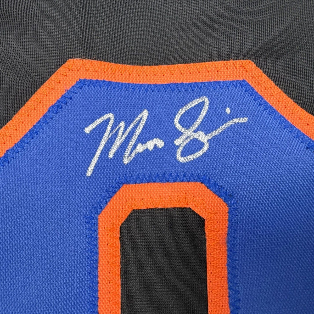 Framed Autographed/Signed Marcus Semien 35x39 New York Black Baseball Jersey Beckett BAS COA