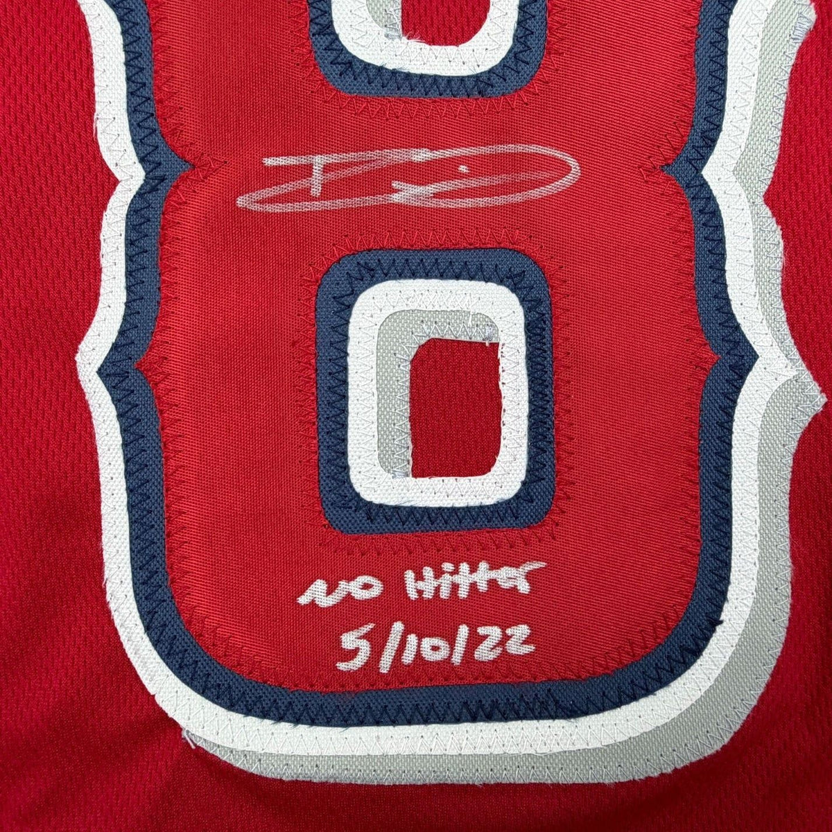 Framed Autographed/Signed Reid Detmers 35x39 Los Angeles Anaheim Red Baseball Jersey Beckett BAS COA