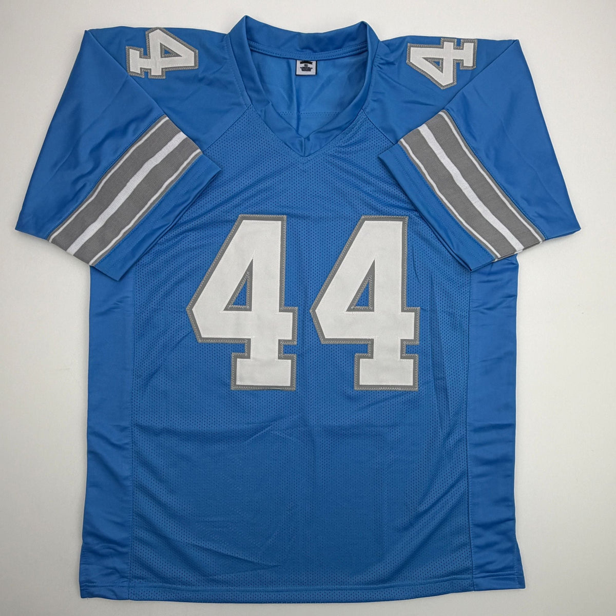 Autographed/Signed Malcolm Rodriguez Detroit Blue Football Jersey Beckett BAS COA #2