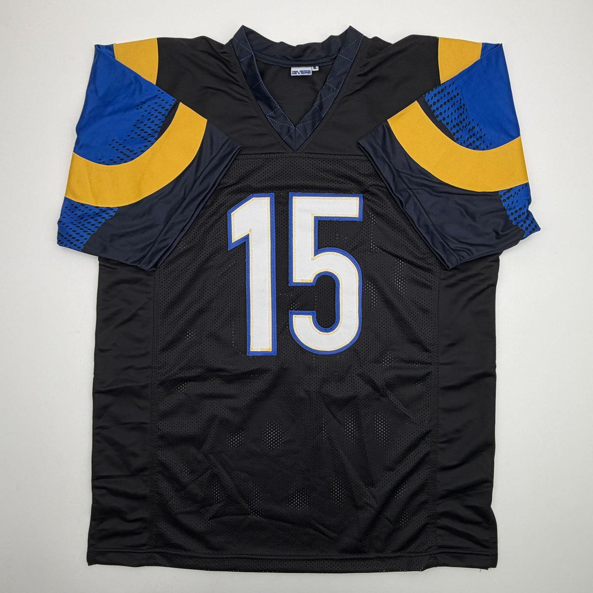 Autographed/Signed Ty Simpson Los Angeles LA Black Football Jersey JSA COA
