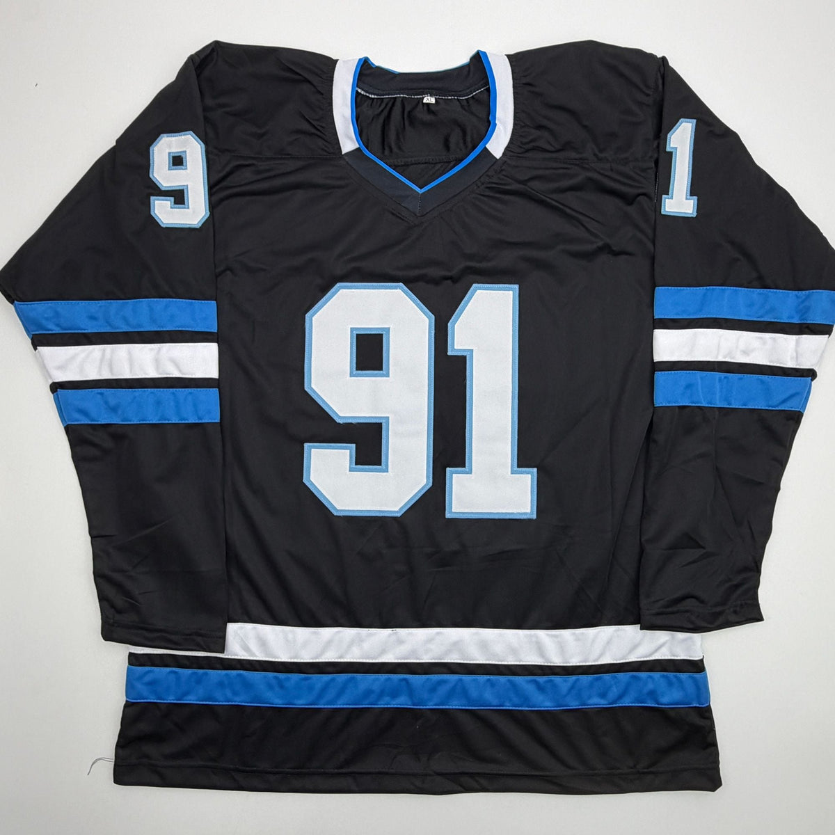 Autographed/Signed Josh Doan Utah Black Hockey Jersey Beckett BAS COA
