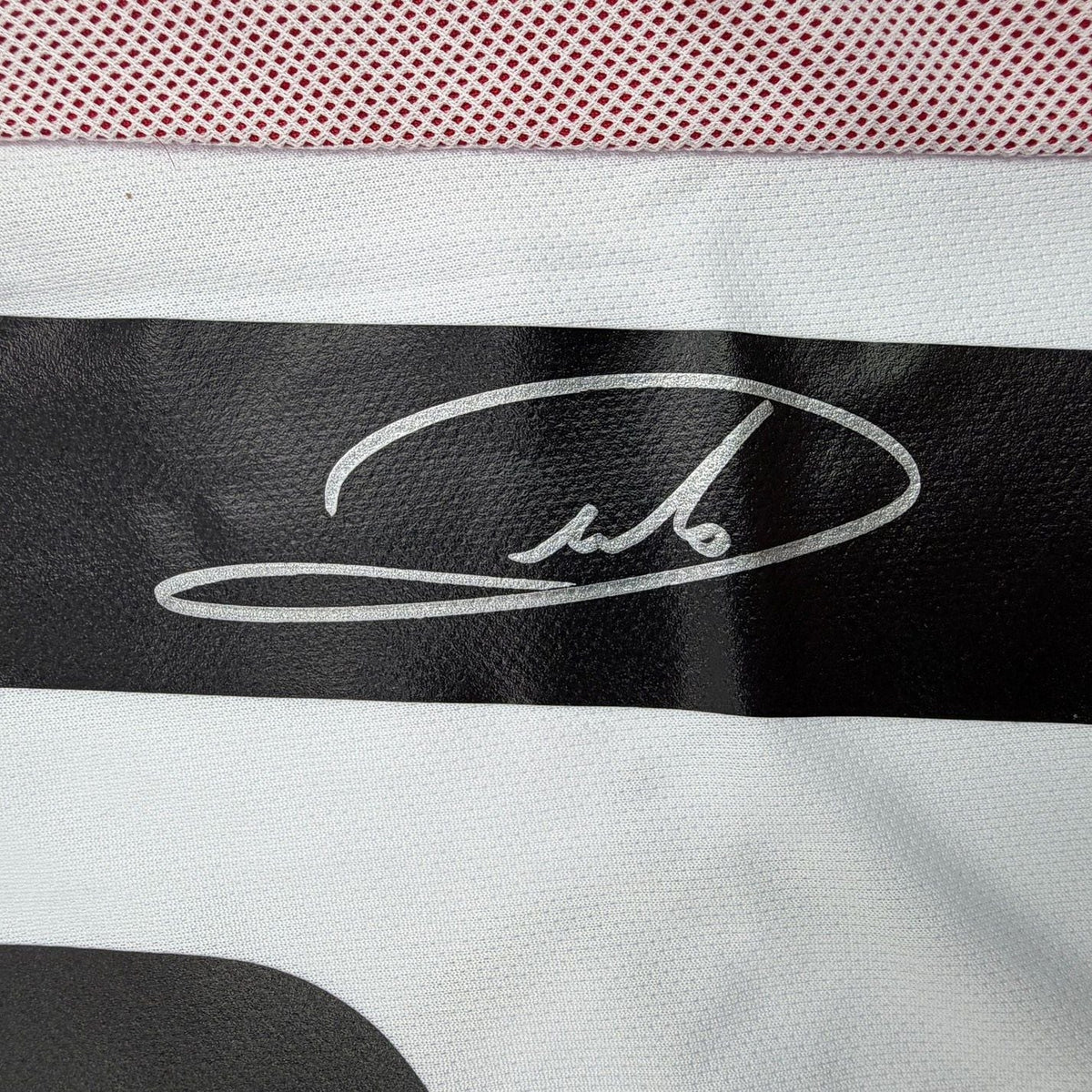 Framed Autographed/Signed Andrea Pirlo 35x39 AC Milan White Soccer Jersey Beckett BAS COA