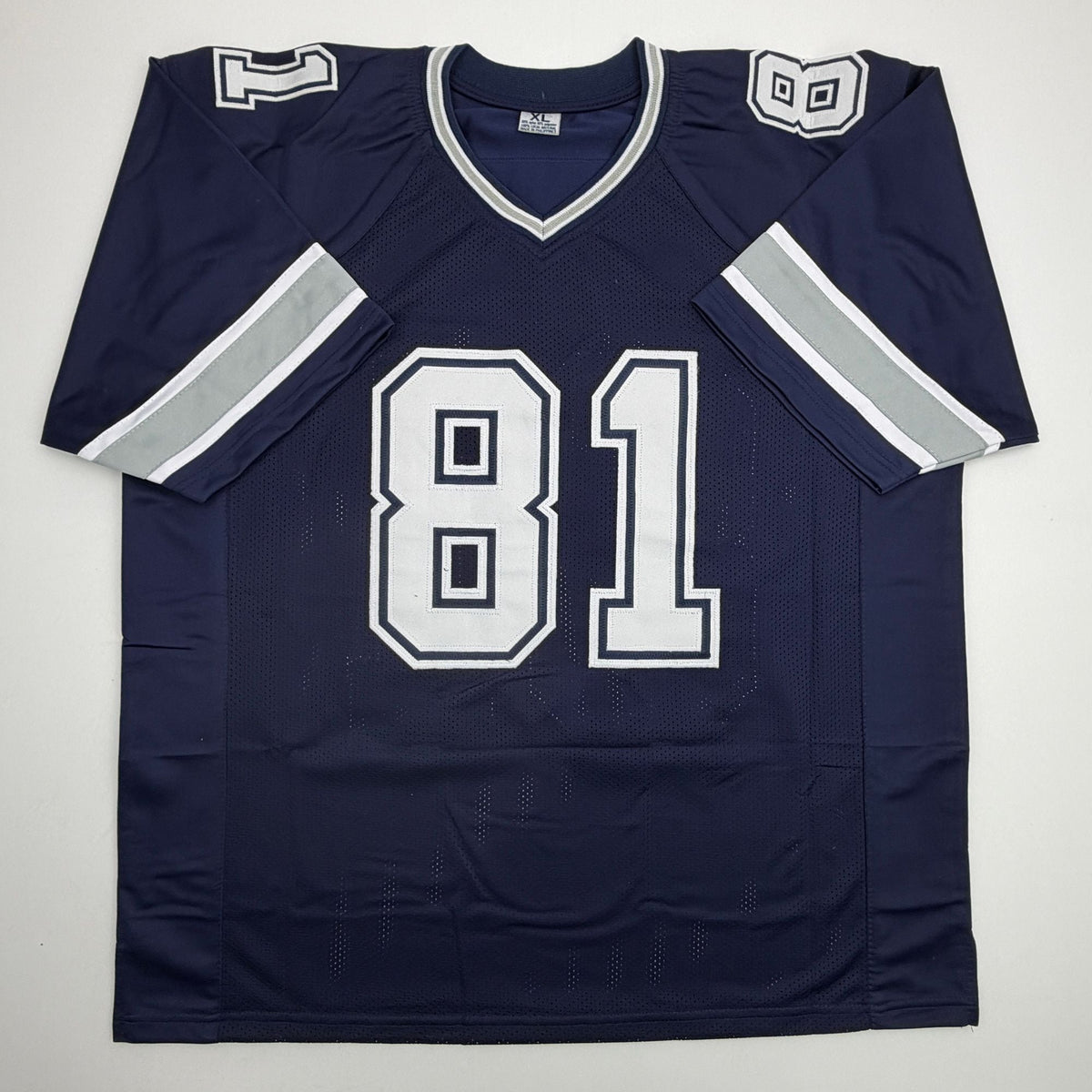 Autographed/Signed Raghib Rocket Ismail Dallas Navy Blue Football Jersey JSA COA