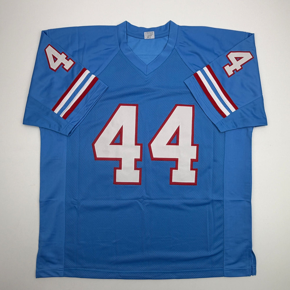 Autographed/Signed Lorenzo White Houston Blue Football Jersey JSA COA